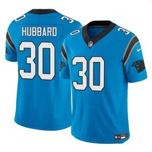 Mens Youths Kids Womens 30 Chuba Hubbard Blue  Vapor Stitched Jersey